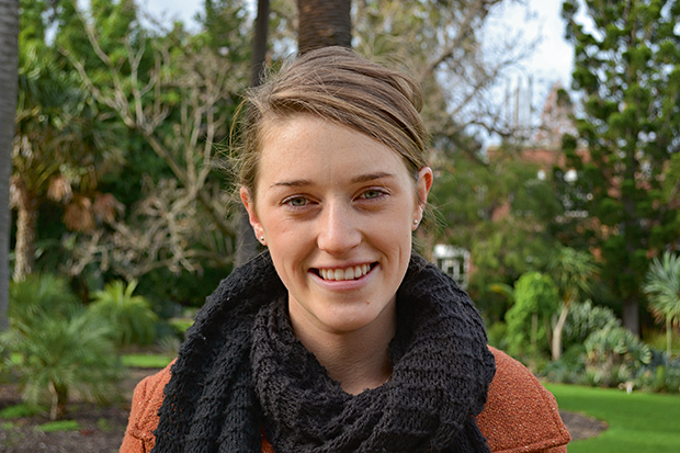 Current Bachelor of Science (Honours) student Zoe Creelman.